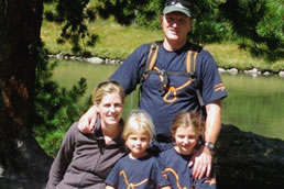 Familie Gruber beim Wandern